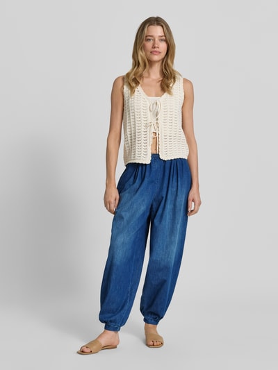 Brax Loose Fit Barrel Jeans aus Baumwoll-Mix Modell 'MABEL S' Jeansblau 1