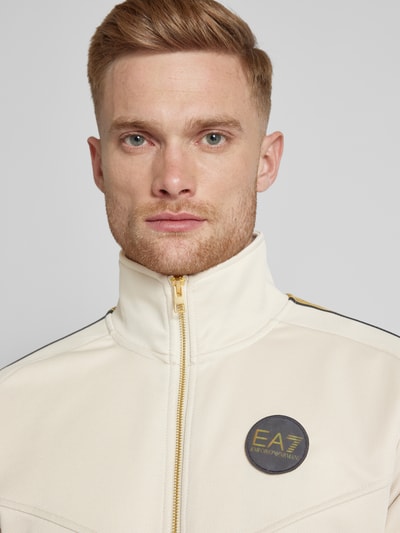 EA7 Emporio Armani Sweatjack met opstaande kraag Offwhite - 3