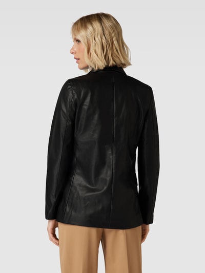 Vero Moda Blazer in leerlook, model 'OLYMPIA' Zwart - 5