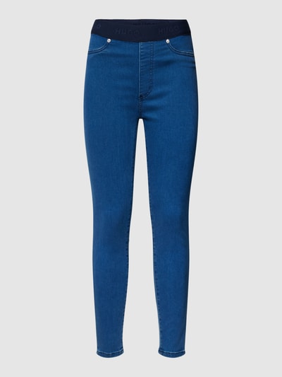 HUGO Jeans met labeldetails Donkerblauw - 2