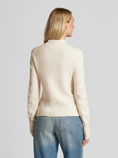 Vero Moda Regular Fit Strickpullover mit Ballonärmeln Modell 'PIPPA' Beige 5