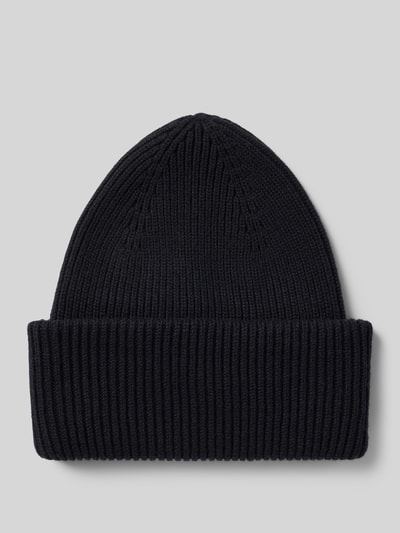 Profuomo Beanie mit breiter Krempe Marine 1