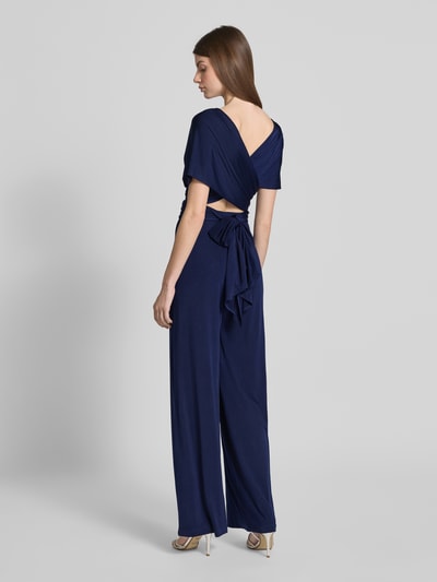 Rose Avenue Jumpsuit mit V-Ausschnitt und rückseitiger Schnürung Marine 5