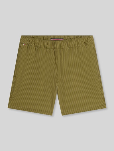Tommy Hilfiger Regular Fit Shorts aus seesucker Modell 'DOVER' Khaki 2