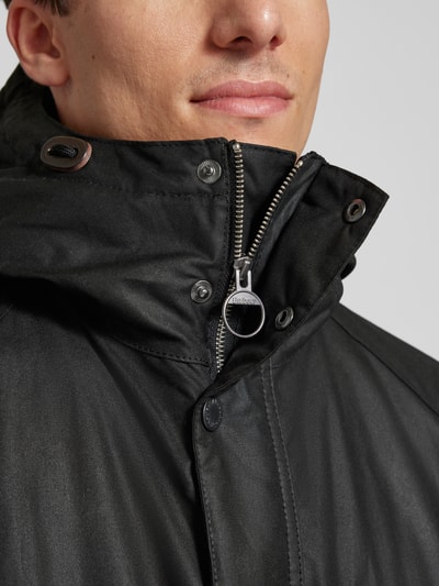 Barbour Jack met klepzakken, model 'WINTER WAX' Zwart - 3