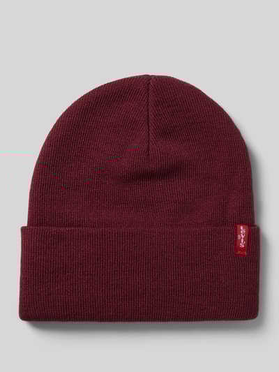 Levi's® Beanie mit Label-Detail Modell 'SLOUCHY RED TAB' Bordeaux 1