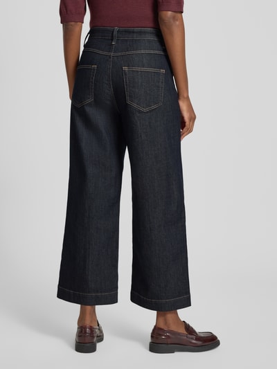 s.Oliver BLACK LABEL Jeansy z wysokim stanem z mieszanki bawełny  Ciemnoniebieski 5