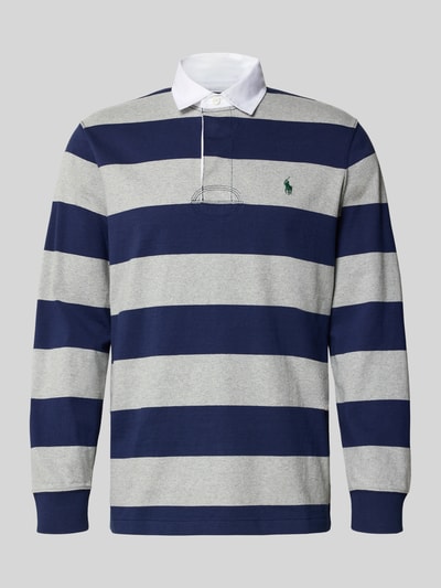 Polo Ralph Lauren Sweatshirt met polokraag en labelstitching Donkerblauw - 2