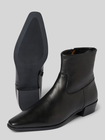 Copenhagen Laarsjes van leer met ritssluiting Zwart - 4