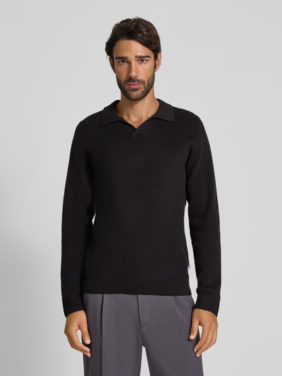 Lindbergh Relaxed fit pullover met structuurmotief Zwart - 4