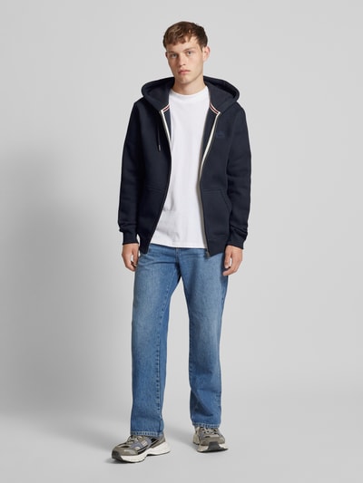 Superdry Sweatjack met labelstitching Donkerblauw - 1