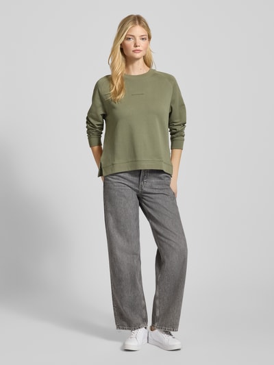 Marc O'Polo Denim Comfort Fit Sweatshirt aus reiner Baumwolle Khaki 1