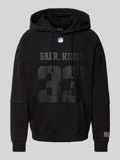 Balr. Bluza z kapturem i nadrukiem z logo model ‘NFL x BALR.’ Czarny 1