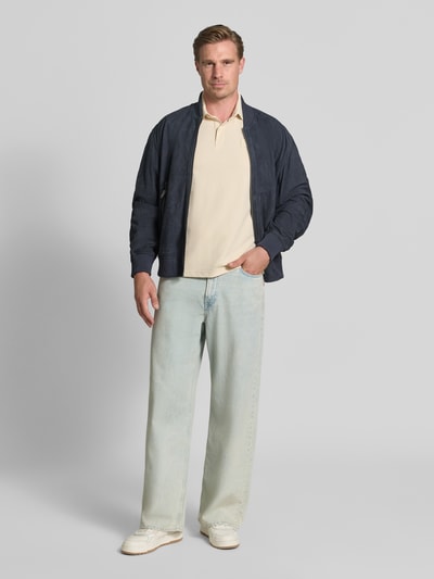 PME Legend slim fit poloshirt met labeldetail Offwhite - 1