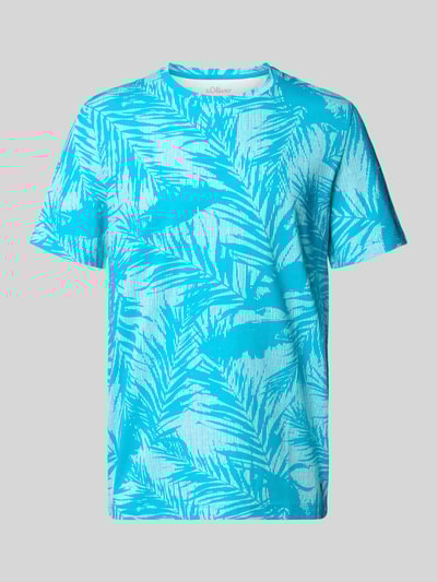 s.Oliver RED LABEL Regular Fit T-Shirt aus reiner Baumwolle Blau 2