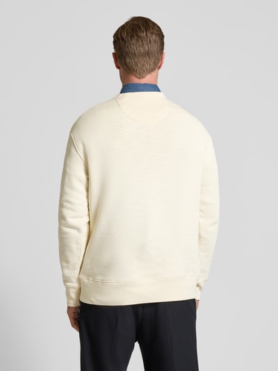 Gant Sweatshirt met labelstitching Offwhite - 5