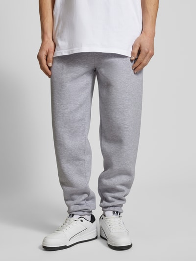 KARL KANI Relaxed Fit Sweatpants mit Label-Stitching Hellgrau Melange 4