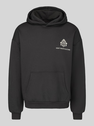 Don´t Waste Culture Oversized Hoodie aus Baumwoll-Mix Modell 'PURO' Mittelgrau 2