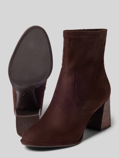 Tamaris Stiefeletten mit Blockabsatz Dunkelbraun 4