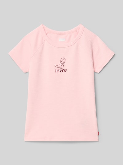 Levi’s® Kids T-shirt z wyhaftowanym logo Różowy 1