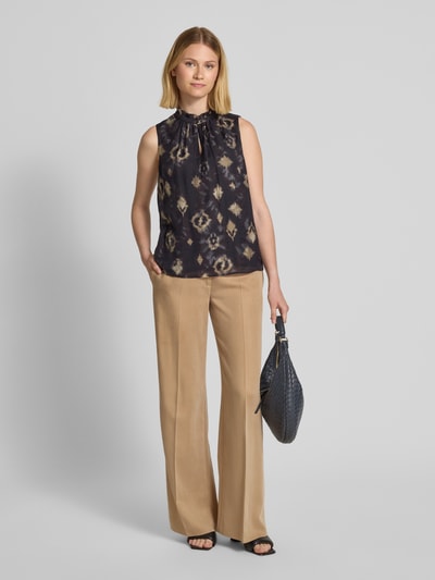 Jake*s Collection Blousetop met druppelvormige hals Zwart - 1