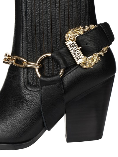 Versace Jeans Couture Stiefelette aus Leder im Western-Look  Black 2