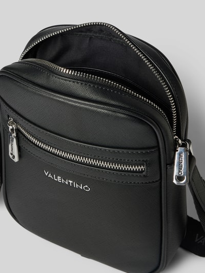 VALENTINO BAGS Torba na ramię z aplikacją z logo Czarny 4