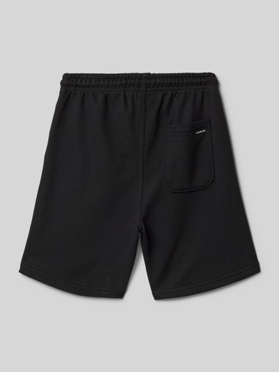 Quiksilver Szorty z dzianiny dresowej o kroju regular fit z nadrukiem z logo model ‘EASY DAY’ Czarny 3