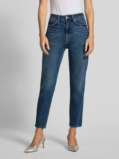 HUGO Mom Fit Jeans aus Baumwoll-Mix Modell '938' Blau 4