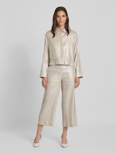 Someday Leinenblazer mit aufgesetzten Eingrifftaschen Modell 'Nania' Sand 1