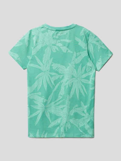 VINGINO T-shirt met gebloemd motief Mint - 3