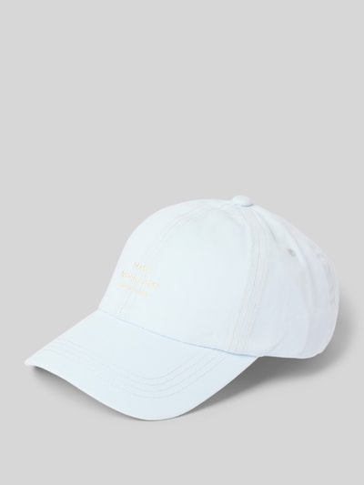 MADS NØRGAARD Basecap mit Label-Stitching Hellblau 1