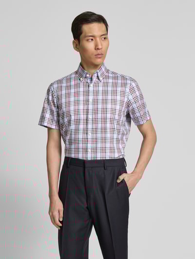 Christian Berg Men Regular Fit Business-Hemd mit Button-Down-Kragen Rot 4