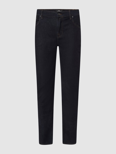 7 For All Mankind Tapered Fit Jeans mit Stretch-Anteil Modell 'Slimmy' Dunkelblau 1