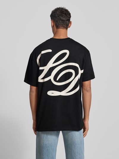 Les Deux T-Shirt mit Rundhalsausschnitt Modell 'Danton' Black 5