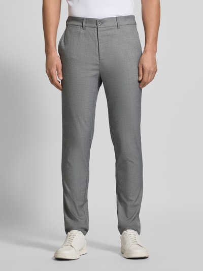 Matinique Stoffen broek met Franse steekzakken, model 'MAliam' Blauw - 4