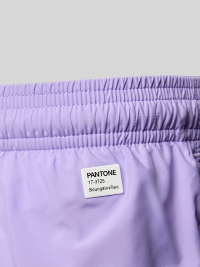MC2 Saint Barth Regular fit korte zwembroek met labelbadge, model 'LIGHTING PANTONE' Lila - 2