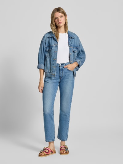 Levi's® 300 Straight Fit Jeans im Used-Look Modell '501 CURVE LUCID DREAM' Hellblau 1
