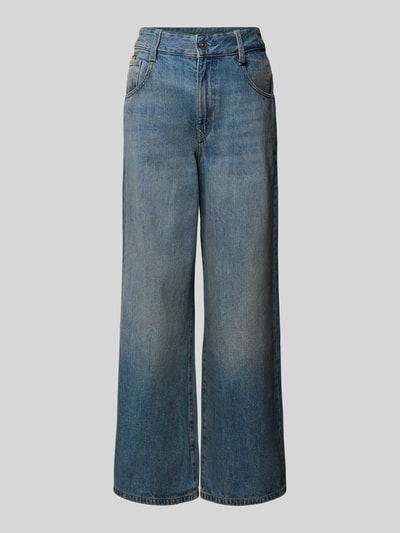 Produktfoto, High Loose Fit Jeans im Used-Look Modell 'Skater' van G-star, puur katoen, dames jeans, labeldetail, bandwijdte maat 27/30 39 cm, binnenbeenlengte 77 cm.