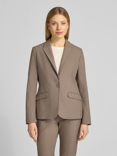 s.Oliver BLACK LABEL Slim Fit Blazer mit Viskose-Anteil Taupe 4