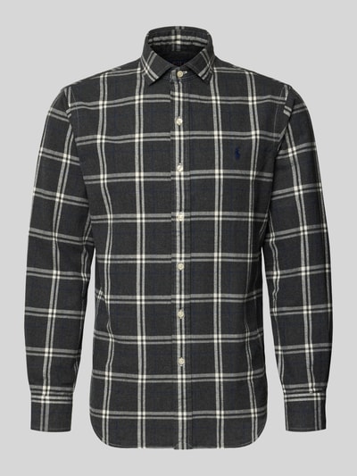 Polo Ralph Lauren Regular Fit Freizeithemd aus reiner Baumwolle Dunkelgrau 1