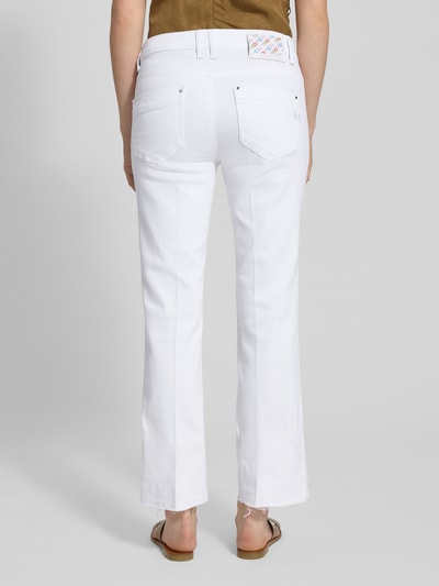 Milano Italy Flared cut jeans met franjes Wit - 5