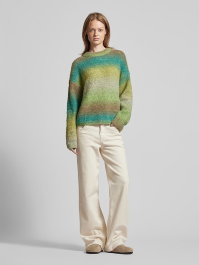 JAKE*S STUDIO WOMAN Gebreide pullover met ronde hals Kaki - 1