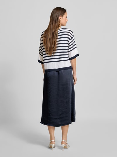 ROBE LÉGÈRE Regular Fit Midikleid mit 1/2-Arm Marine 5