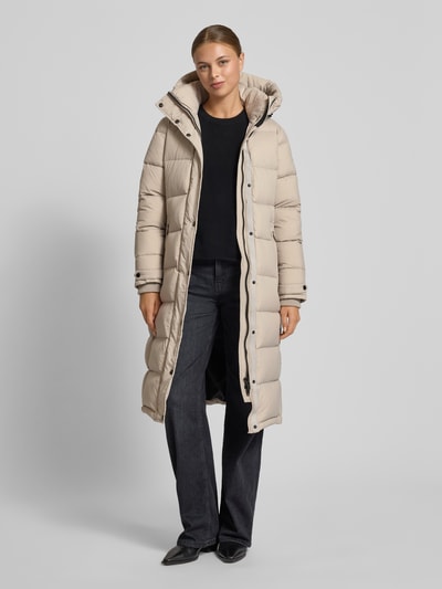 ROCK'N BLUE Płaszcz pikowany z kapturem model ‘Falcon’ Złamany biały 1