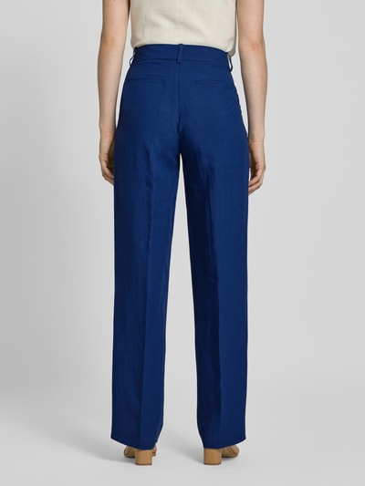 Christian Berg Woman Loose Fit Stoffhose aus Viskose-Leinen-Mix Blau 5