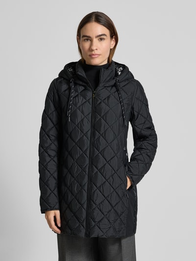 Fuchs Schmitt Kurtka pikowana o kroju regular fit ze stójką z podszewką Czarny 4