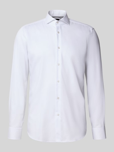 BOSS Regular Fit Businesshemd aus reiner Baumwolle Modell 'H JOE SPREAD' Weiss 2