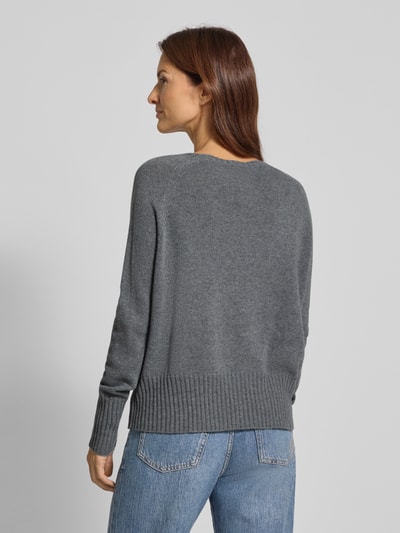 Marella Strickpullover mit Rundhalsausschnitt Modell 'SPIDER' Mittelgrau 5