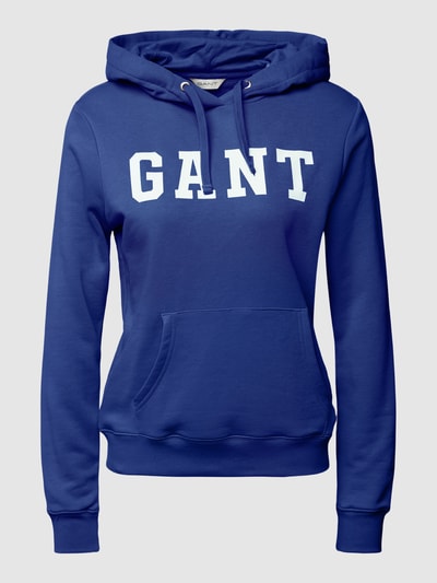 Gant Hoodie mit Label-Print Modell 'Graphic' Marine 1